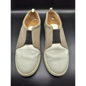 Linea Paolo Women's Slip-On Sneakers - Textured Taupe/White - Size 9M